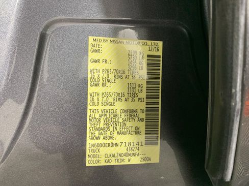 Used 2017 Nissan Frontier SV w/ SV Value Truck Package image 13