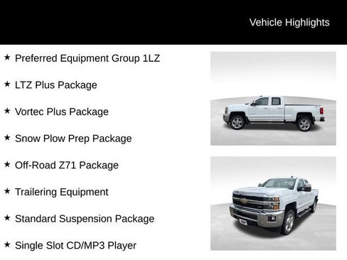 Used 2017 Chevrolet Silverado 2500 LTZ w/ Vortec Plus Package image 3