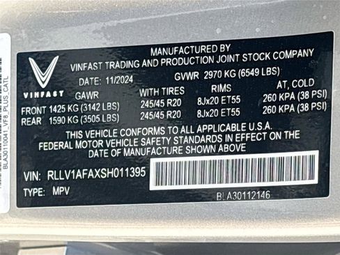 New 2025 VinFast VF 8 Plus image 33