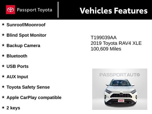 Used 2019 Toyota RAV4 XLE image 9