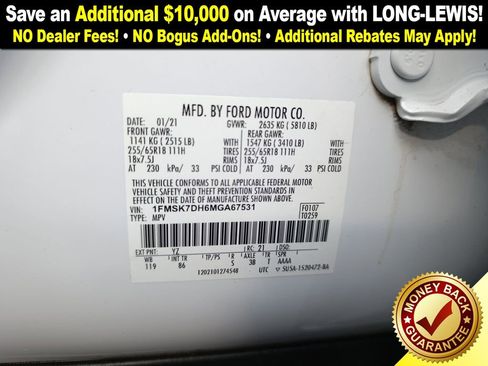 Used 2021 Ford Explorer XLT image 33