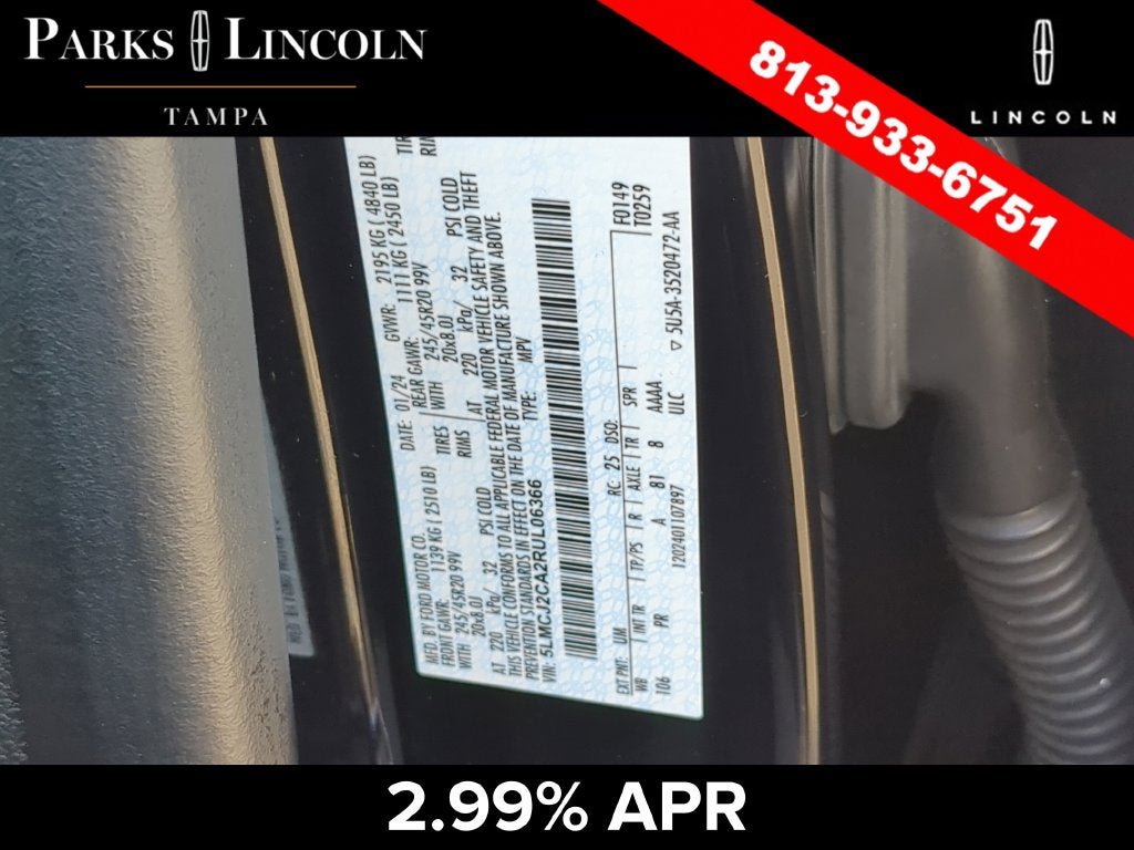 Certified 2024 Lincoln Corsair Reserve w/ Jet Appearance Package FWD image 35