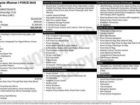 New 2026 Toyota 4Runner 4WD image 4