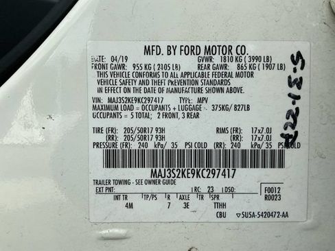 Used 2019 Ford EcoSport Titanium FWD image 27