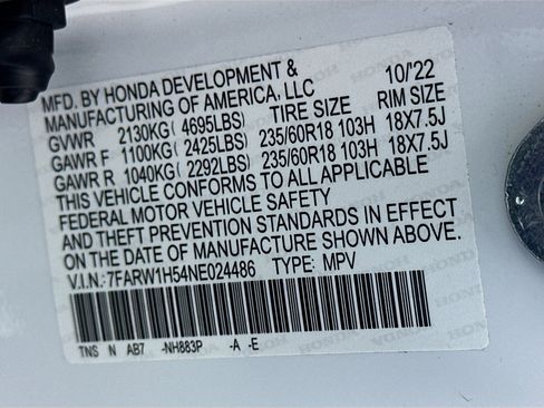 Certified 2022 Honda CR-V EX image 36