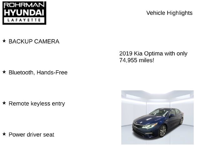 Used 2019 Kia Optima S FWD image 7