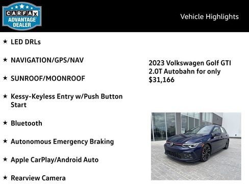 Certified 2023 Volkswagen GTI Autobahn FWD image 4