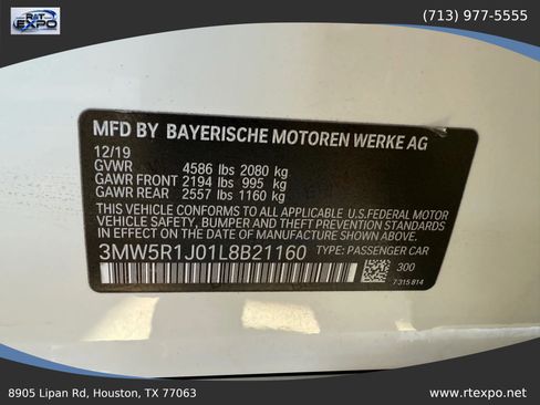 Used 2020 BMW 330i Sedan w/ Convenience Package RWD image 46