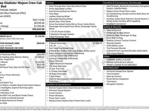 Used 2022 Jeep Gladiator Mojave w/ Safety Group AWD/4WD image 33