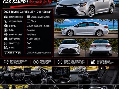 Used 2025 Toyota Corolla LE FWD image 2