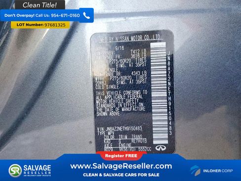 Used 2017 INFINITI QX80 4WD image 17