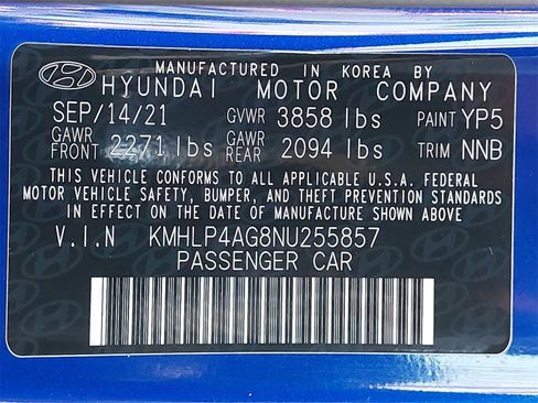 Used 2022 Hyundai Elantra Limited w/ Preferred Accessory Package image 38