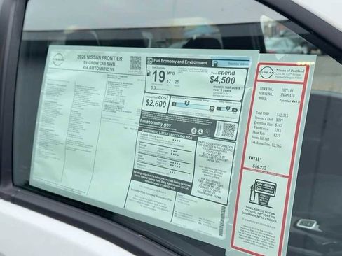 New 2026 Nissan Frontier SV w/ Tow Package image 6