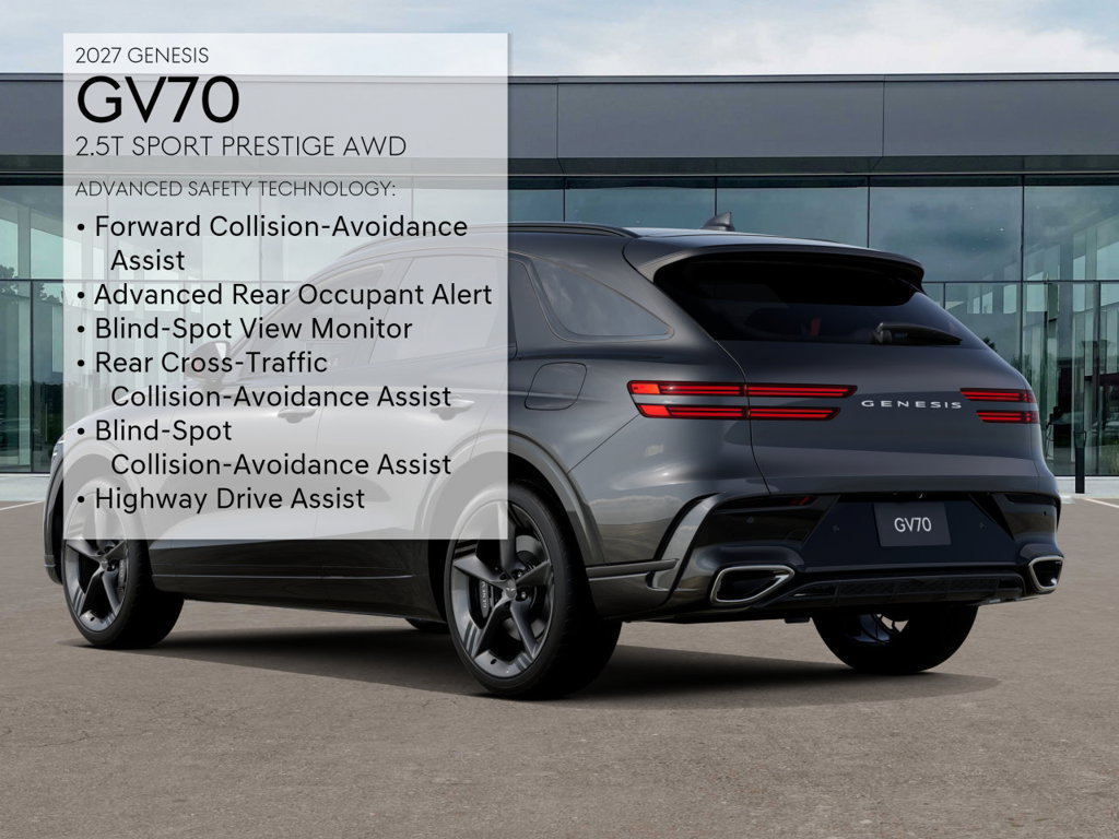 New 2027 Genesis GV70 2.5T Sport Prestige w/ Tow Package AWD/4WD image 7