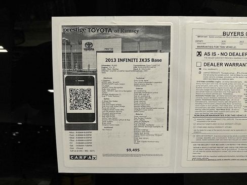 Used 2013 INFINITI JX35 AWD w/ Premium Pkg image 13