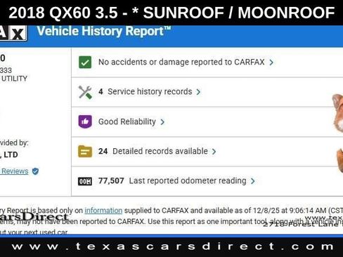 Used 2018 INFINITI QX60 Base w/ Premium Plus Package image 9