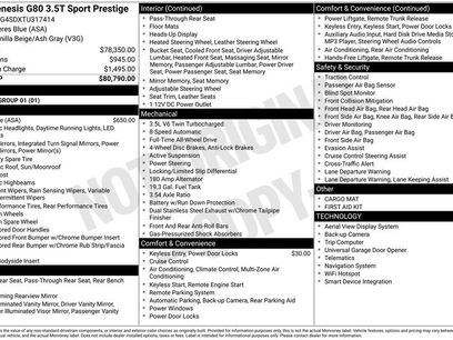 New 2026 Genesis G80 3.5T Sport Prestige