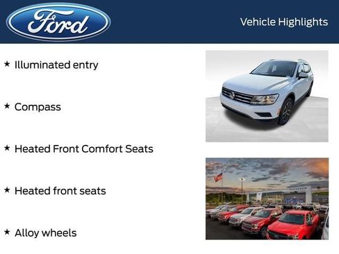 Used 2021 Volkswagen Tiguan SE w/ Panoramic Sunroof Package FWD image 9
