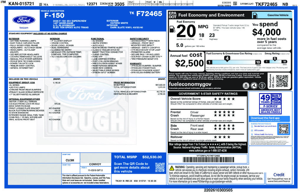 New 2026 Ford F150 XL AWD/4WD image 4