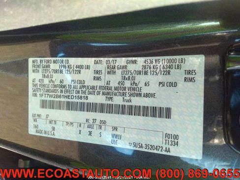 Used 2017 Ford F250 Lariat w/ Chrome Package image 10