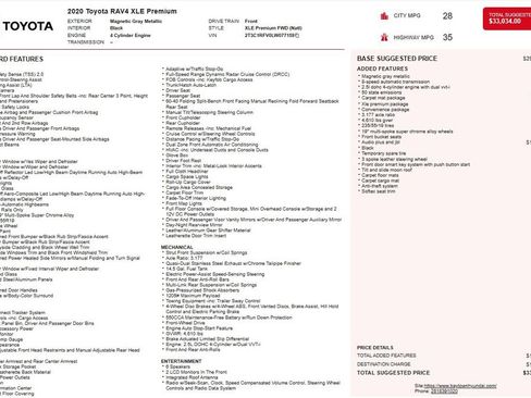 Used 2020 Toyota RAV4 XLE Premium image 1