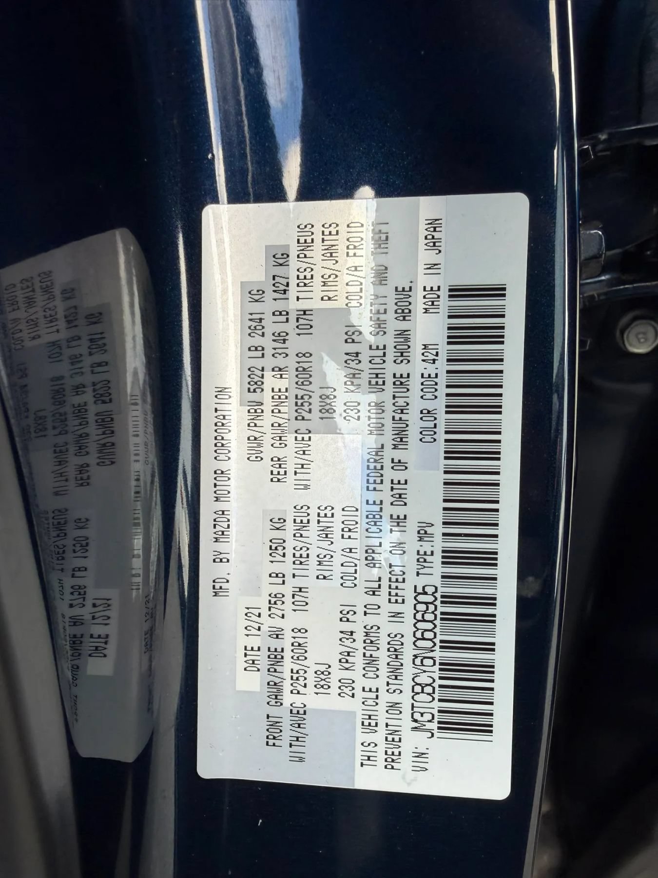 Used 2022 MAZDA CX-9 Touring AWD/4WD image 27