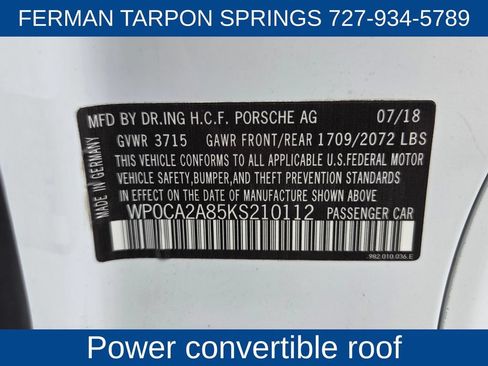 Used 2019 Porsche 718 Boxster RWD image 20