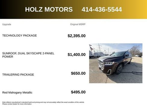 Certified 2020 GMC Acadia Denali w/ Technology Package image 5