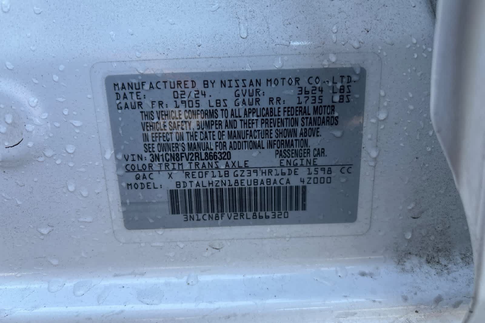 Used 2024 Nissan Versa SR w/ Trunk Package FWD image 26