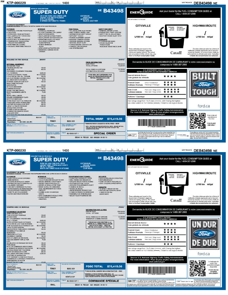 Used 2013 Ford F250 Lariat w/ Lariat Ultimate Pkg AWD/4WD image 10