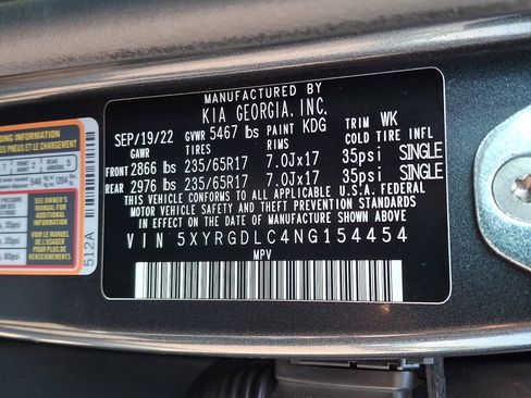 Used 2022 Kia Sorento LX AWD/4WD image 27