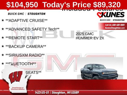 New 2025 GMC Hummer EV 2X w/ LPO, Dark Essentials Package AWD/4WD image 4