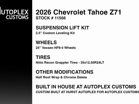 Used 2026 Chevrolet Tahoe Z71 w/ Z71 Off-Road Package image 2