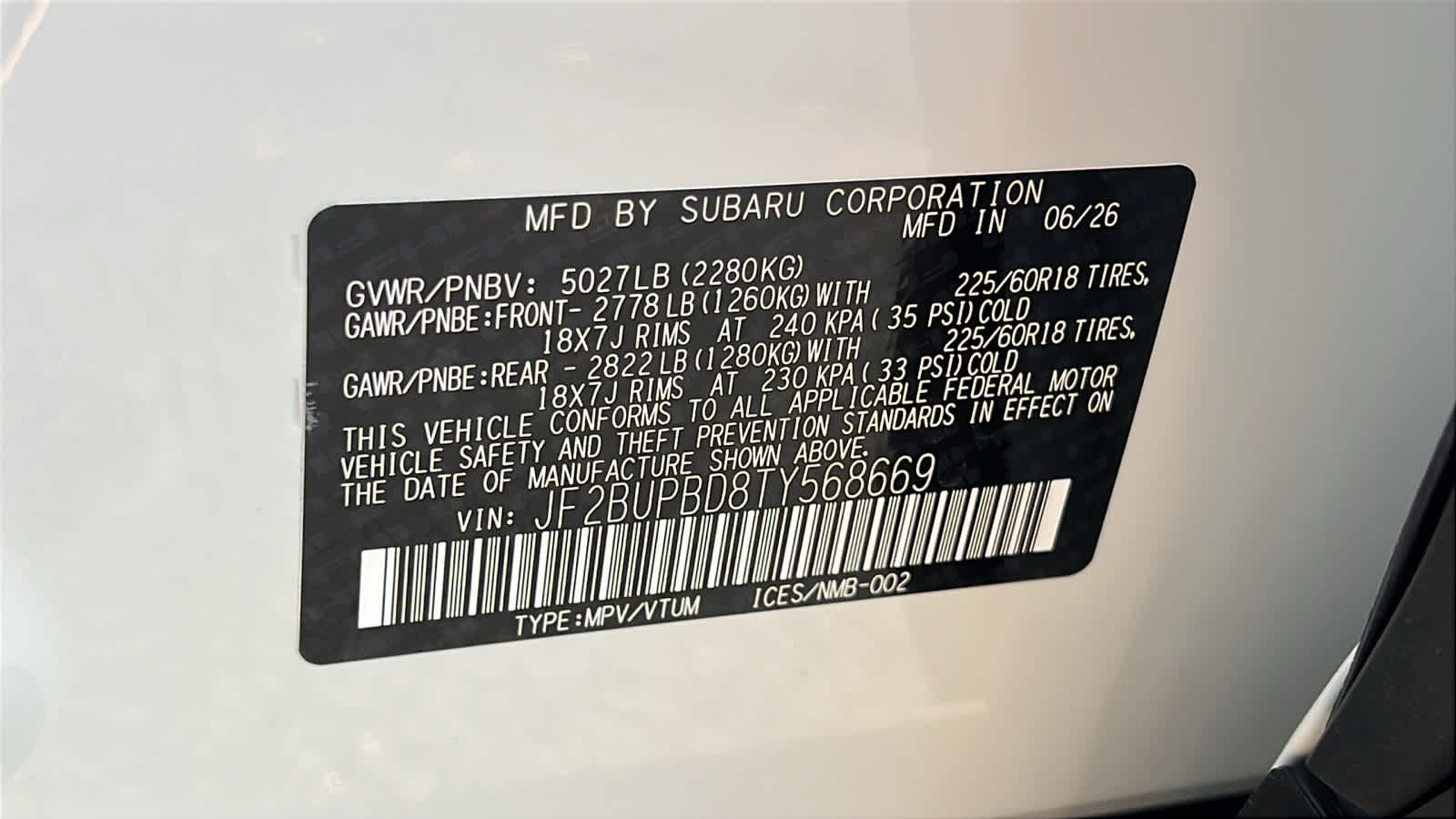 New 2026 Subaru Outback Premium AWD/4WD image 30