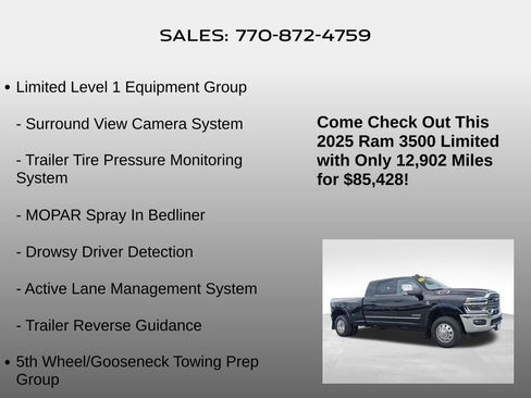 Used 2025 RAM 3500 Limited AWD/4WD image 10