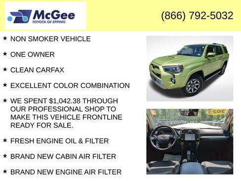 Used 2023 Toyota 4Runner TRD Off-Road Premium AWD/4WD image 4