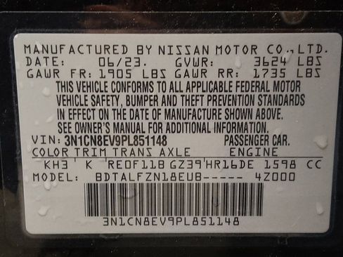 Used 2023 Nissan Versa SV FWD image 33