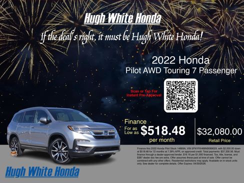 Used 2022 Honda Pilot Touring image 3