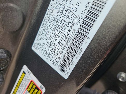 Certified 2023 Honda Ridgeline RTL image 14