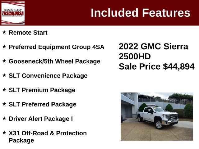 Used 2022 GMC Sierra 2500 SLT w/ SLT Premium Package AWD/4WD image 12