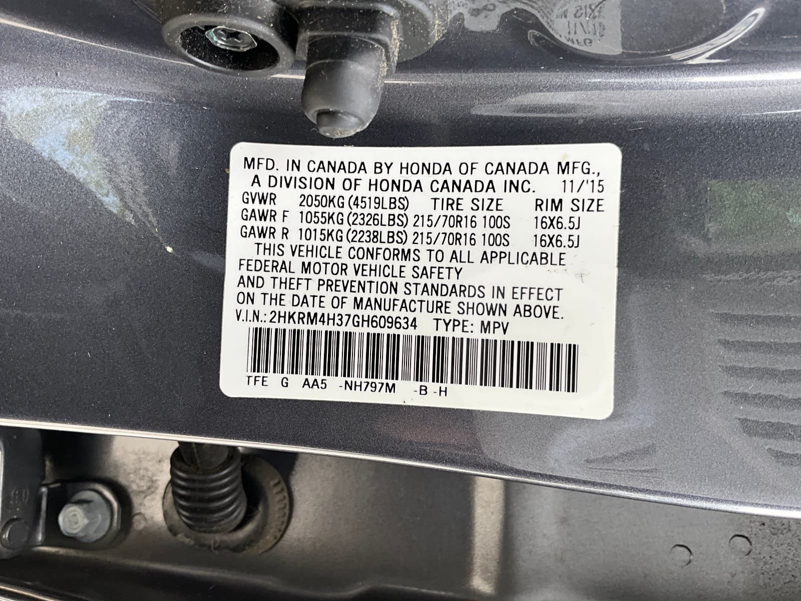 Used 2016 Honda CR-V LX image 16