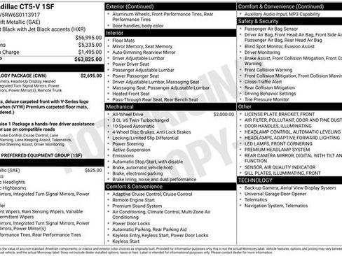 Certified 2025 Cadillac CT5 V w/ Technology Package AWD/4WD image 12