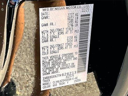 New 2026 Nissan Frontier PRO-4X w/ Pro Premium Package image 8