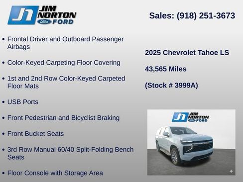 Used 2025 Chevrolet Tahoe LS AWD/4WD image 15