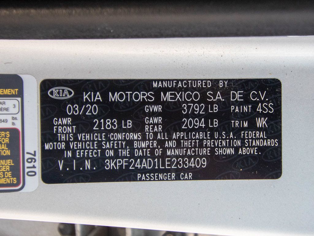Used 2020 Kia Forte LXS FWD image 26