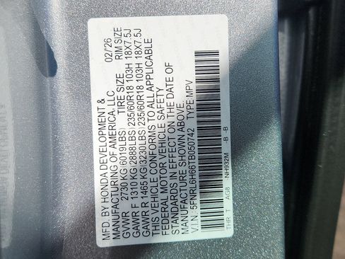 New 2026 Honda Odyssey EX-L image 15