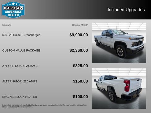Certified 2025 Chevrolet Silverado 2500 Custom w/ Custom Value Package AWD/4WD image 3