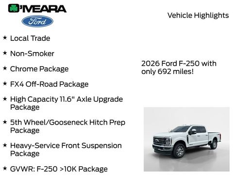 Used 2026 Ford F250 King Ranch w/ Chrome Package AWD/4WD image 8