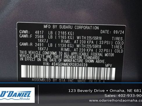 Used 2024 Subaru Crosstrek 2.5i Limited w/ Crosstrek Mirror Package AWD/4WD image 43