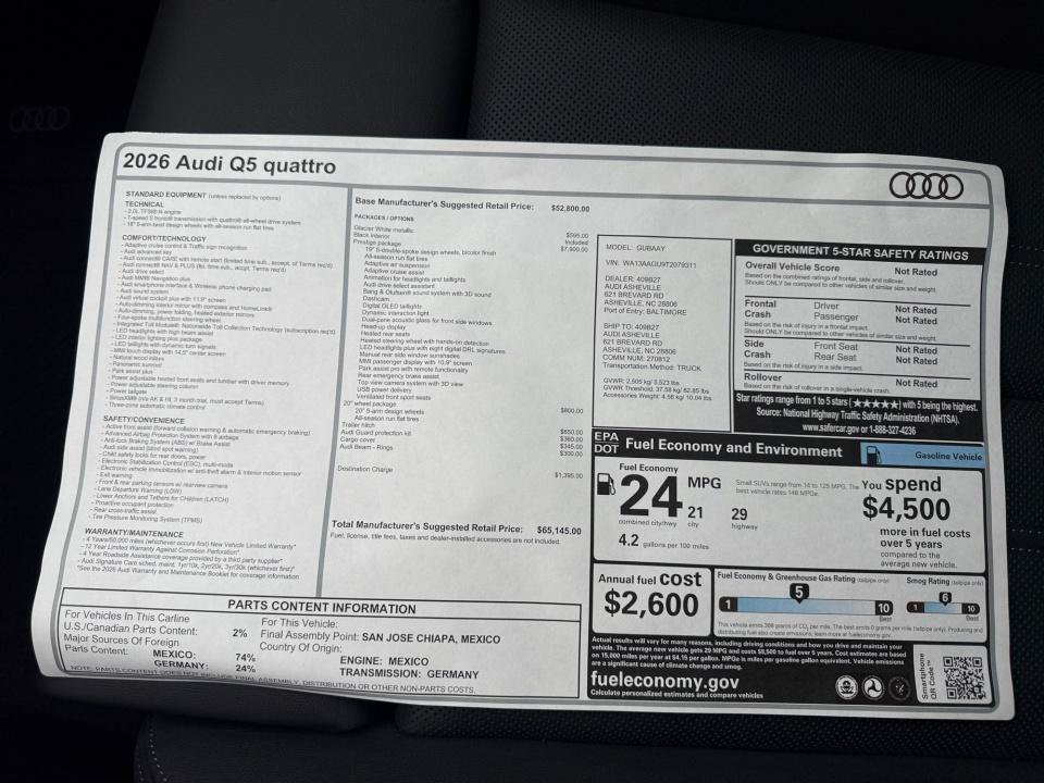 New 2026 Audi Q5 Prestige AWD/4WD image 33